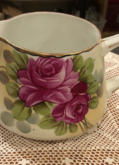 Pitcher by Nippon. Hand Painted Pitcher Made in Japan.