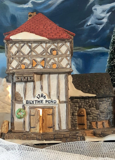 Christmas Village House Department 56 Blythe Pond 1786 Water Mill.