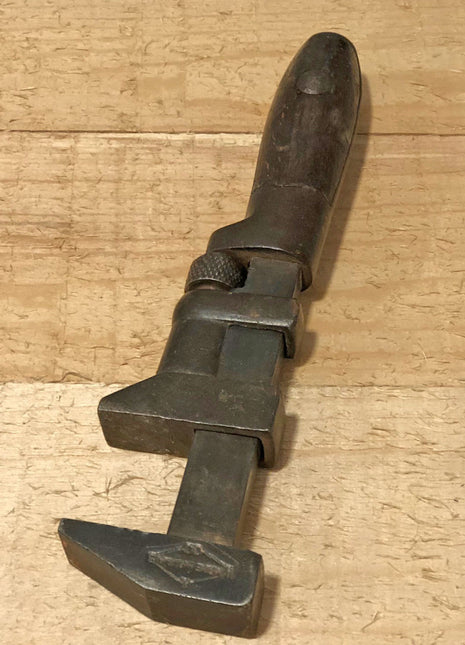 Antigue OPI & PRY Craft Man Wrench. Collectible Manual Tool with Wooden Handle.