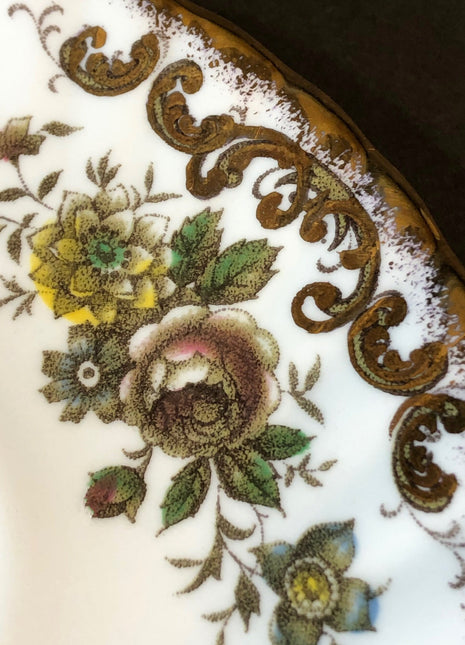 Vintage Demitasse Tea Cup and Saucer by Royal Dover China. Made in England.