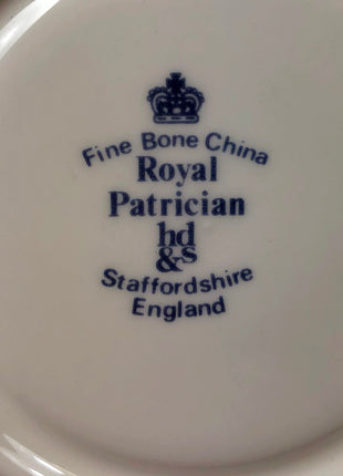 Tea Cup with Saucer by Staffordshire , Royal Patrician. Floral Pattern. Made in England.