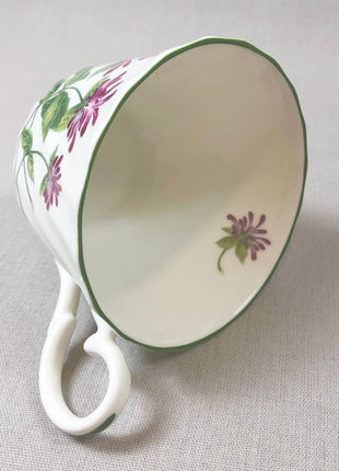 Tea Cup with Saucer by Staffordshire , Royal Patrician. Floral Pattern. Made in England.