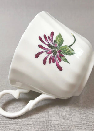 Tea Cup with Saucer by Staffordshire , Royal Patrician. Floral Pattern. Made in England.