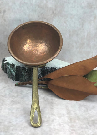 Vintage Copper Ladle with Iron Handle. Rustic Kitchen Decor. Collectible Copper.