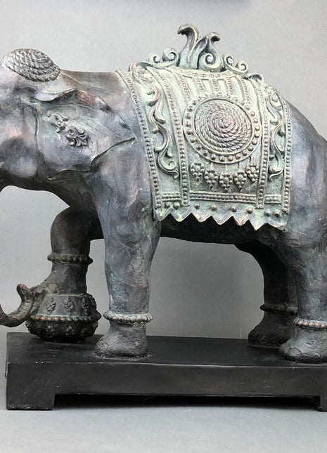 Large Elephant Statue / Elephant Sculpture Made of Resin. Elephant for Elegant Home Decor. Indian Art Elephant.