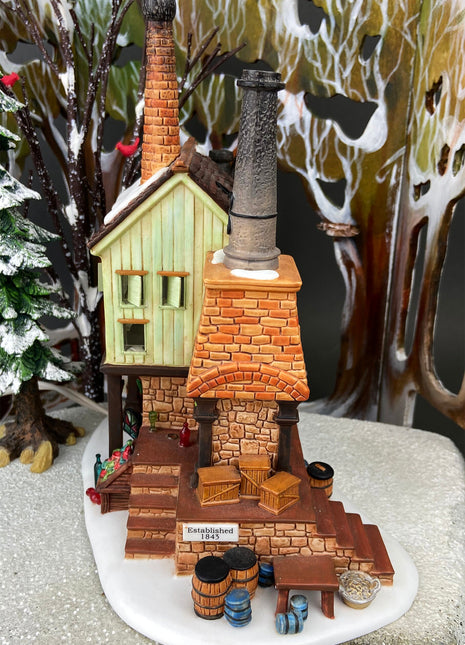 Castle Glassworks Christmas Village House by Department 56. Illuminated New England Village Series. Limited Edition.