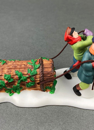 Handpainted, Village Accessories by Department 56. Christmas Bazaar: Woolens and Preserves. Heritage Village Collection.