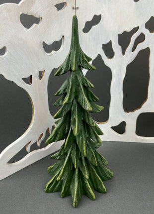 Large Rustic Wooden Christmas Tree. White Distressed Pine. Modern Farmhouse Holiday Decor. Cabin