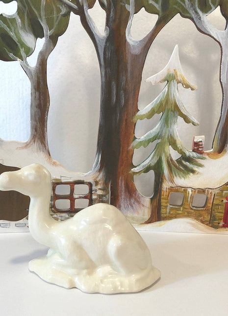 Camel  / Nativity Element. Porcelain Figurine Replacement.  Religious Home Xmas Decor.