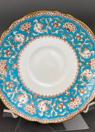 Vintage Tea Cup with Saucer. Crown Staffordshire Fine Bone China. Ellesmere Motif. Made in England.