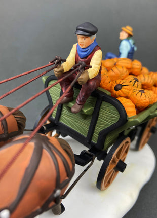 Village Accessories by Department 56. Stoves and Pipes. A New Potbellied Stove For Christmas. Set of Two Handpainted Porcelain Figurines.