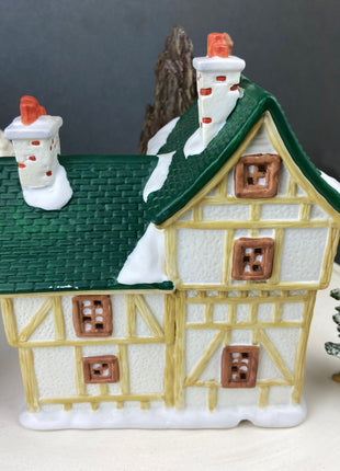 Christmas Village Accessories. Illuminated Petersen's Market. Christmas Valley.