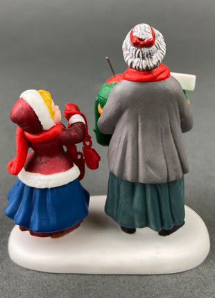 Handpainted, Village Accessories by Department 56. Christmas Bazaar: Woolens and Preserves. Heritage Village Collection.