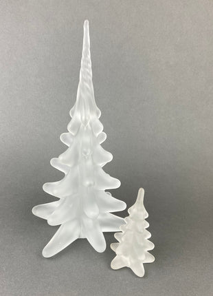 Small Ceramic Christmas Tree with Ornaments. Small Pine with Star Tree Topper.  Cute Holiday Ornament or Village Accessory.