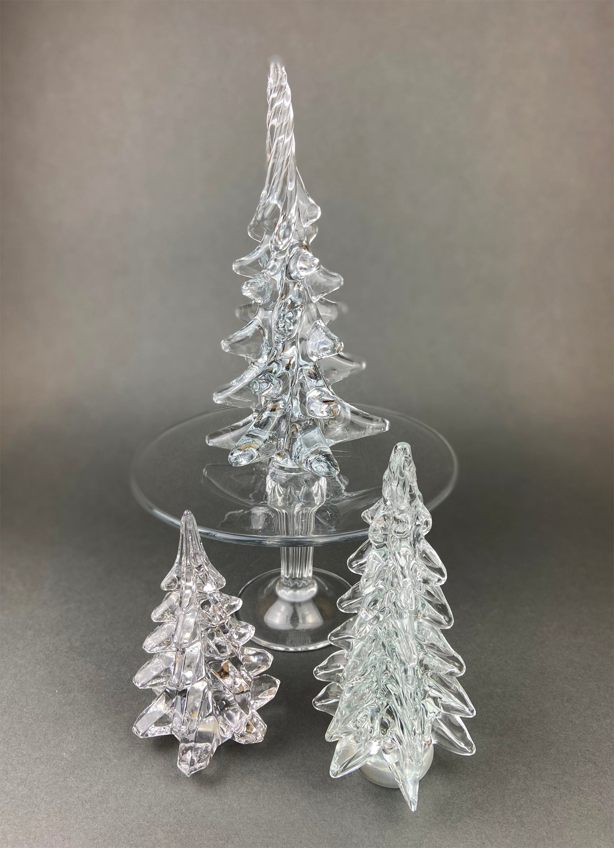 Clear and Iridescent Crystal Tree. Christmas Pine, Spruce. 6.25