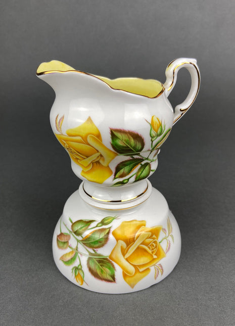 Vintage Creamer and Sugar Bowl with Lid Paragon Fine Bone China