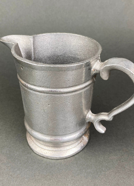 Vintage Pewter Pitcher. Small Collectible Pitcher. Home or Restaurant Decor. Film or Food Styling Prop.