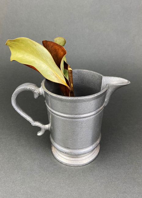 Vintage Pewter Pitcher. Small Collectible Pitcher. Home or Restaurant Decor. Film or Food Styling Prop.