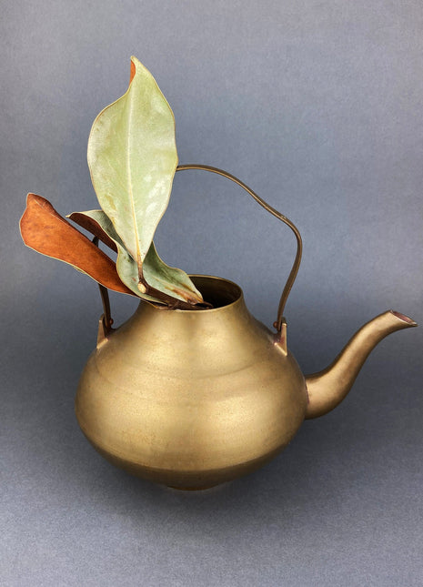 Vintage Brass Kettle. Collectible Kettle. Rustic Home Decor. Restaurant, Kitchen Decor. Gift for Him or Her.