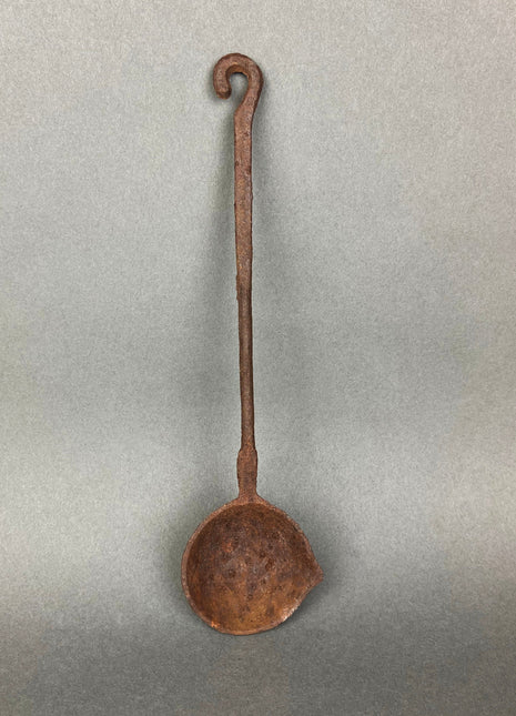 Vintage Iron Ladle/Spoon.  Lead Spoon.  Rustic Kitchen Decor. Collectible.