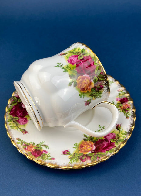 Royal Albert Cup and Saucer. Old Country Motif Coffee/Tea Set. Made in England. Replacements. Gift for Mom. Gift for Her.