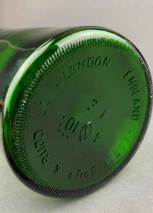 Vintage Large Green Bottle.  Oversized Collectible Glass Bottle. Berry Bros & Rudd,  London England.  Store Display. Rustic Home Decor.