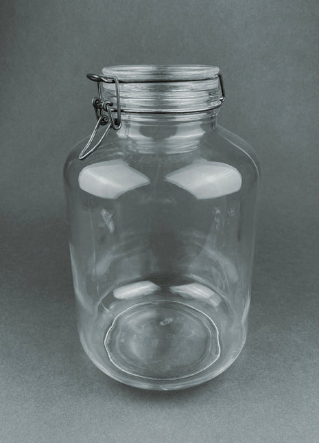 Large Hermetic Jar. Ermettico FV Control. Glass Storage Jar Made in Italy. Gift for Mom. Gift for Chef in the House.