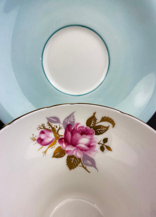 Vintage Aynsley Tea Cup and Saucer. Fine Bone China. Made in England. Collectibles. Replacements.