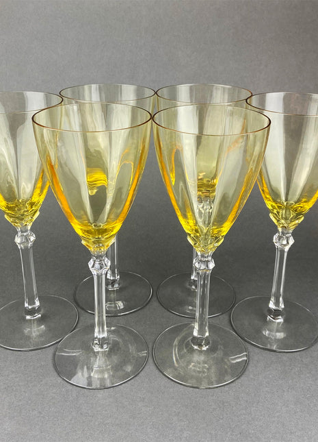 Vintage Stemware, Vintage Crystal Glasses, Crystal Wine Glasses, Antique Stemware, Antique Crystal Glasses, Vintage Tableware, Antique glass, Dining Room, 