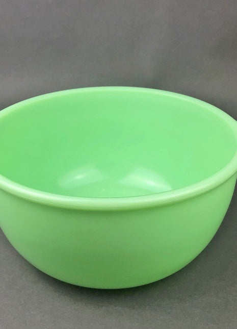Antique Jadeite Mixing Bowl with Handles by McKee. Large Green Bowl.