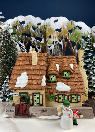 Dept. 56. Elves Bunkhouse. Illuminated Christmas Village Porcelain House. North Pole Series. Holiday Decor.