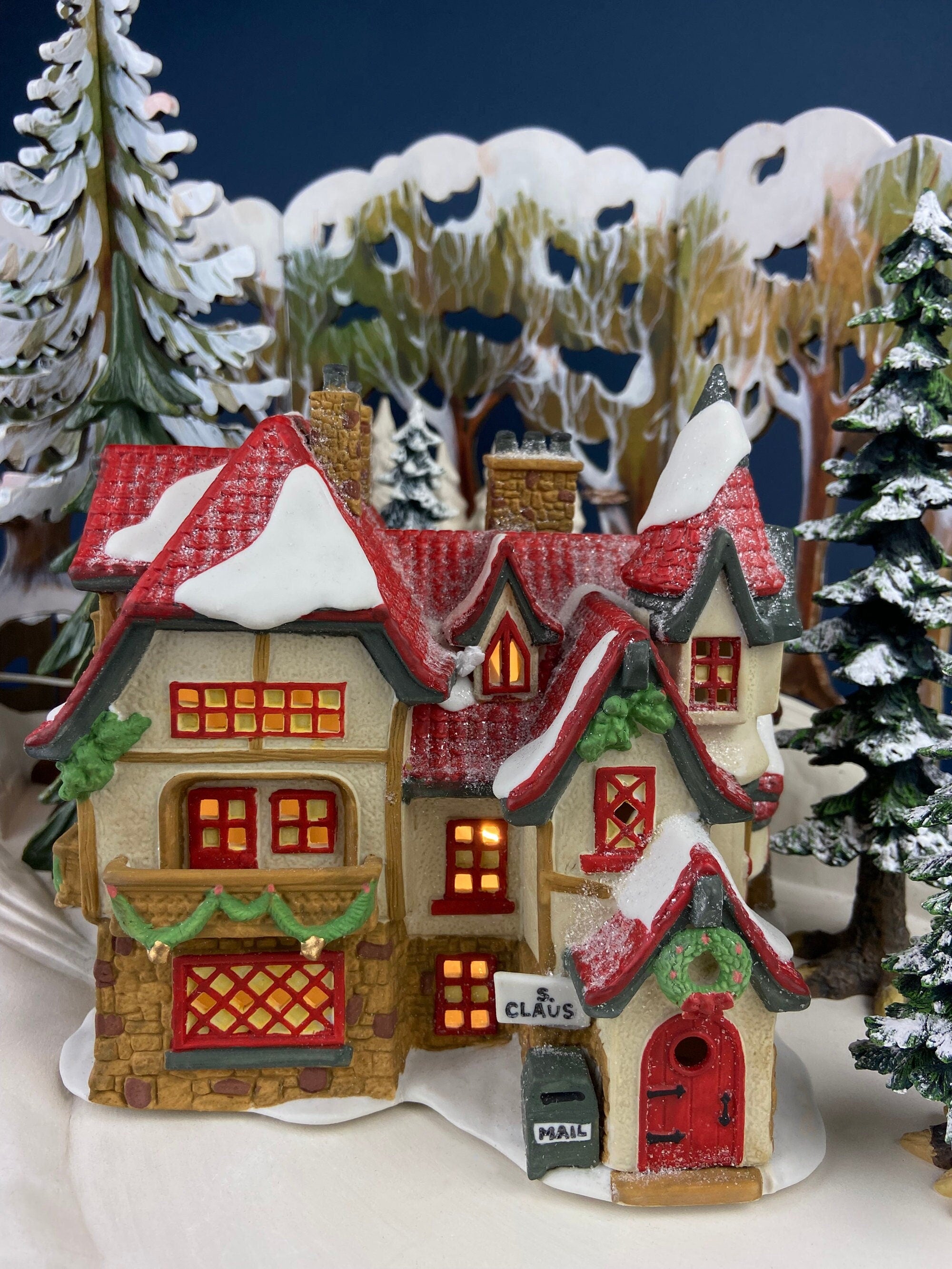 Christmas Village by Dept 56. Illuminated North Pole Chapel. North Pole  Series. Holiday Decor. Christmas Celebration.