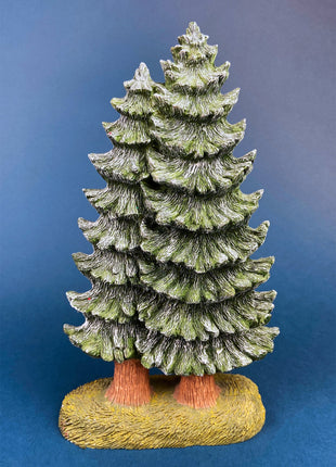 Christmas Trees for Village or Display. Resin Pines for Cabin, Lodge, or Home Decor. Christmas/Winter Celebration.