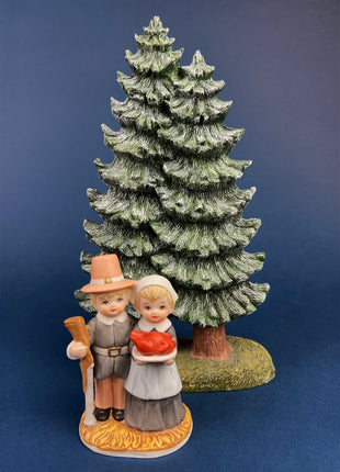 Christmas Trees for Village or Display. Resin Pines for Cabin, Lodge, or Home Decor. Christmas/Winter Celebration.