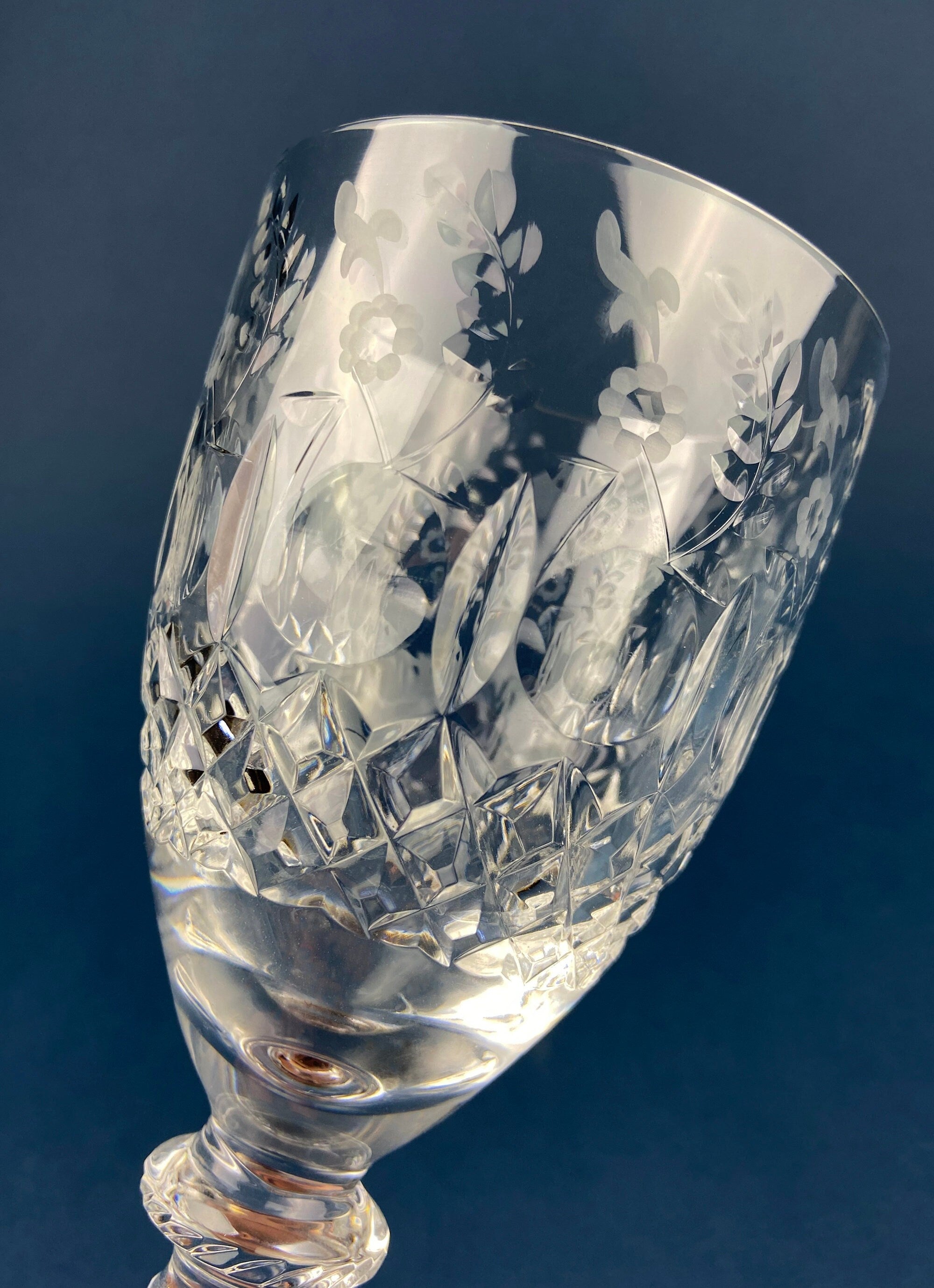 Rogaska Patterns Rogaska Crystal Wine or Water Goblet with Gallia Gold Pattern. Replace ...