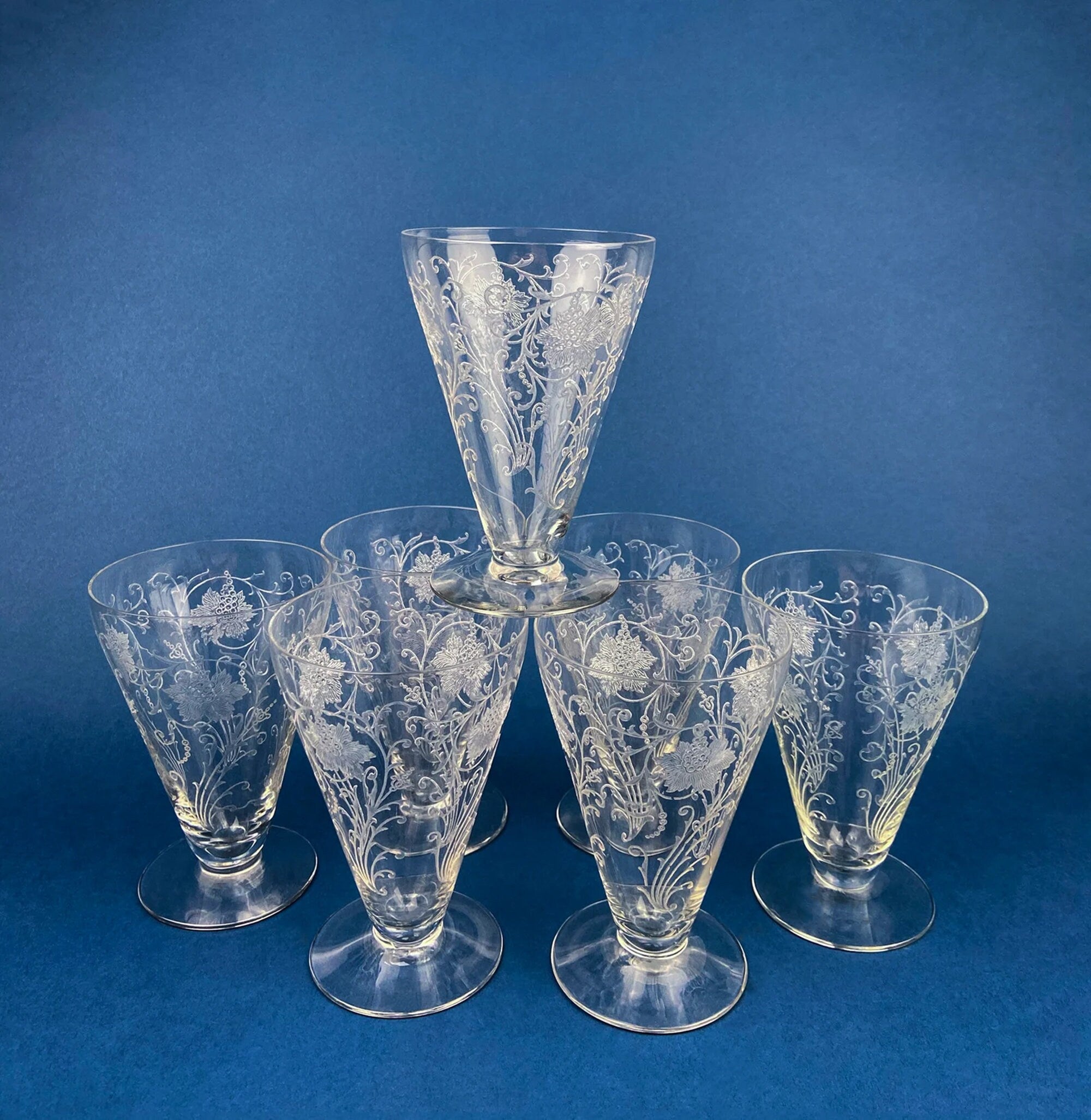 Rogaska Patterns Rogaska Crystal Wine or Water Goblet with Gallia Gold Pattern. Replace ...