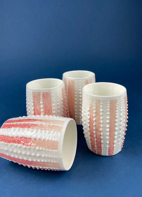 Belleek Cup and Saucer. Sea Shell Pattern Tea Set Made of Dainty Porcelain in Ireland. Antique Reg 0857.