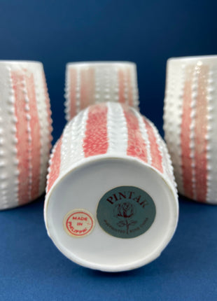 Belleek Cup and Saucer. Sea Shell Pattern Tea Set Made of Dainty Porcelain in Ireland. Antique Reg 0857.
