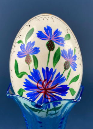Hand Painted Eggs/Pisanki. Hollowed Egg Shells Painted with Various Floral Motifs. Easter Celebration. Set of Four.