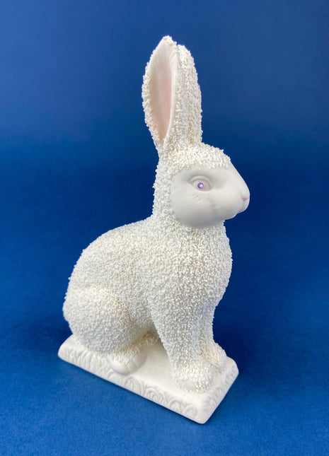 Snow Baby Bunny. Department 56 Rabbit. Easter or Spring Celebration. Egg Basket Accessory. Collectibles.