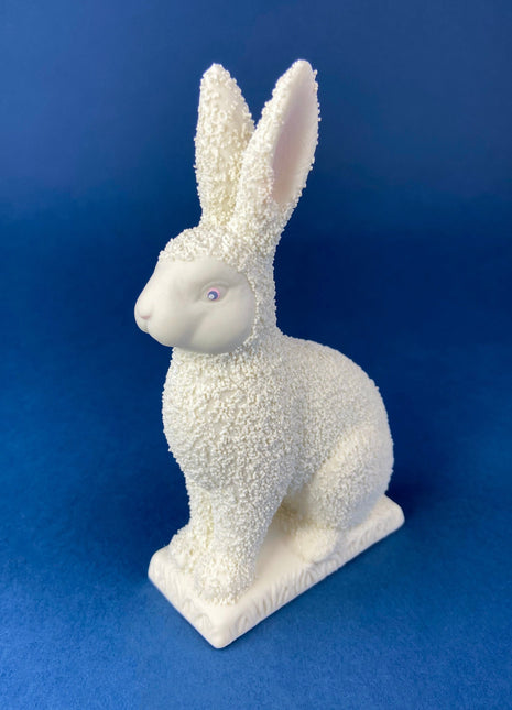 Snow Baby Bunny. Department 56 Rabbit. Easter or Spring Celebration. Egg Basket Accessory. Collectibles.