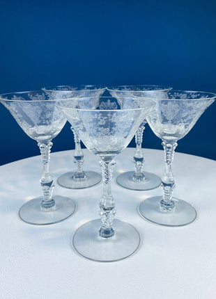 Mikasa Crystal Martini Glasses