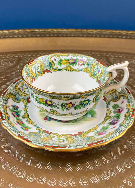 Tiffany and Co. Tea or Coffee Set. Chinoiserie or Asian Hand Painted Motif. Set of 4