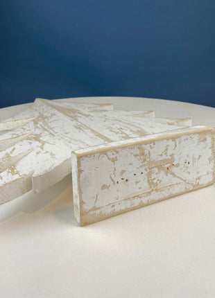 Large Rustic Wooden Christmas Tree. White Distressed Pine. Modern Farmhouse Holiday Decor. Cabin