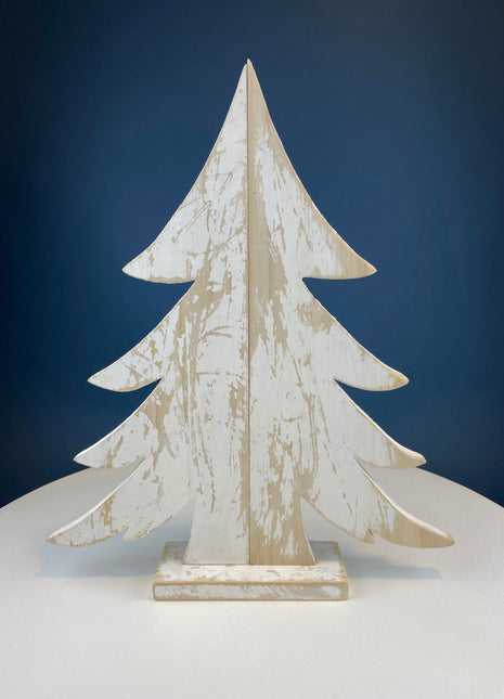 Large Rustic Wooden Christmas Tree. White Distressed Pine. Modern Farmhouse Holiday Decor. Cabin
