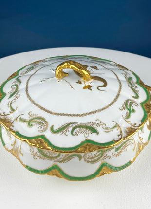 Vintage Porcelain Soup Bowls By Meito, Japan. Hand Painted Fine China. Set of Twelve. Fine Tableware.