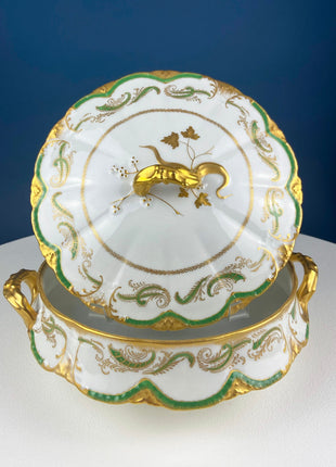 Vintage Porcelain Soup Bowls By Meito, Japan. Hand Painted Fine China. Set of Twelve. Fine Tableware.
