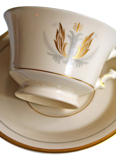 Vintage Tea Cup & Saucer - Governor Clinton Syracuse China
