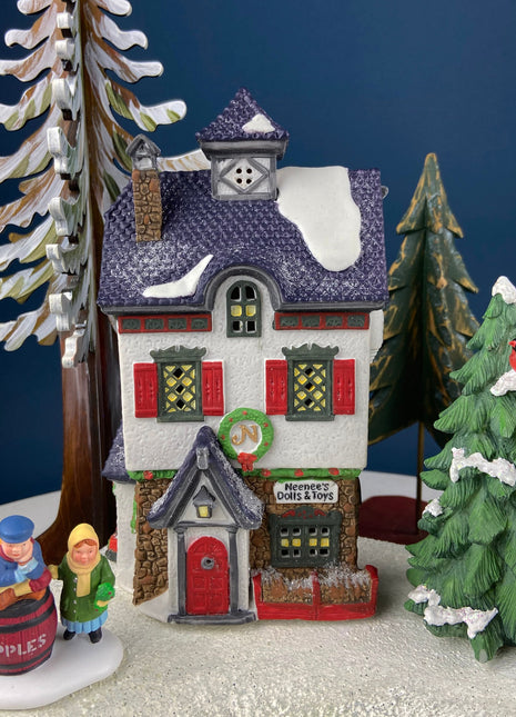 Neenee's Dolls and Toys by Department 56. Christmas Village House. Illuminated North Pole Series. Alternative Holiday Decor.