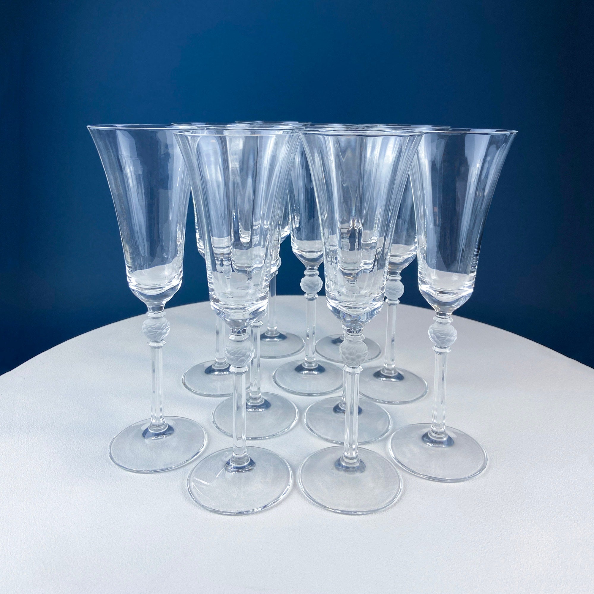 Crystal Sherbets/crystal Champagne Glasses/wedding Party Champagne Glasses- set of 8 